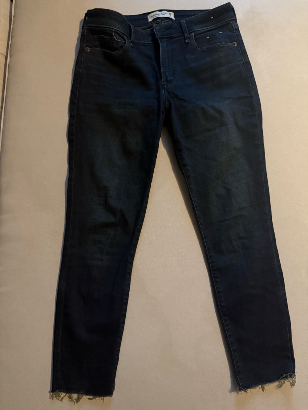 Abercrombie & Fitch Super Skinny Ankle mid rise Dark Blue Jeans